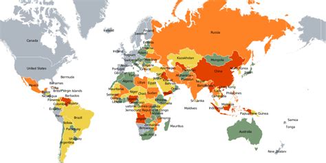 Map Of Worlds Most Corrupt Countries Business Insider