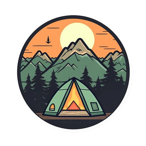 Camp Logo Camp Png Outdoor Camping Large Sticker Camping Sticker