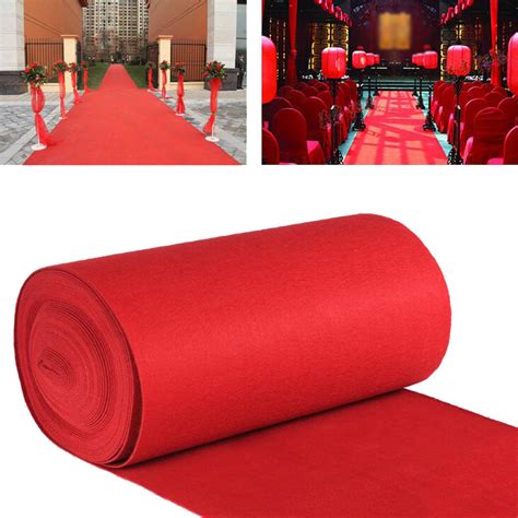 10m15m Vip Red Carpet Runner Party Decoration Wedding Aisle Floor