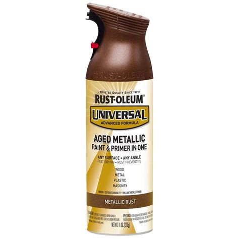 Rust Oleum Universal 11 Oz All Surface Metallic Rustic Mist Spray Paint And Primer In One Case