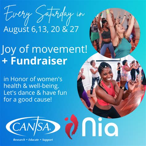 Joy Of Movement With Nia For Cansa Cansa The Cancer Association Of