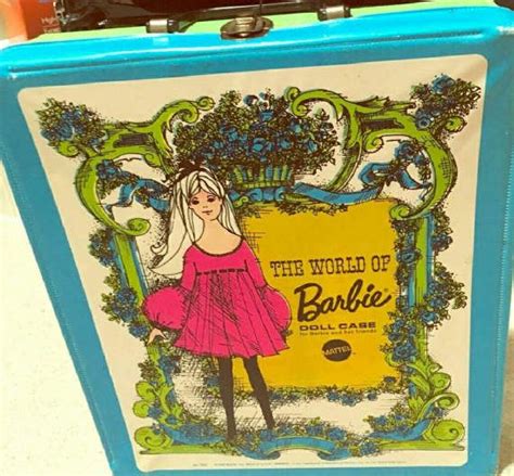 vintage barbie doll case in mint condition 10 5inx3in deep with compartments inside perfect