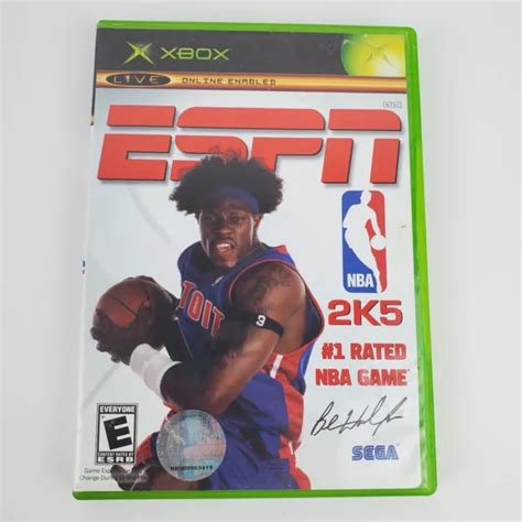 Xbox Live Espn 2k5 Nba Video Game Complete With Manual Basketball 10