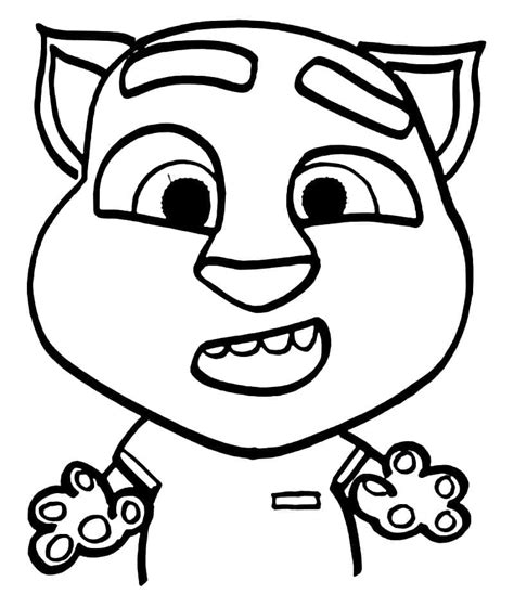 Hilarious Talking Tom Coloring Page Download Print Or Color Online