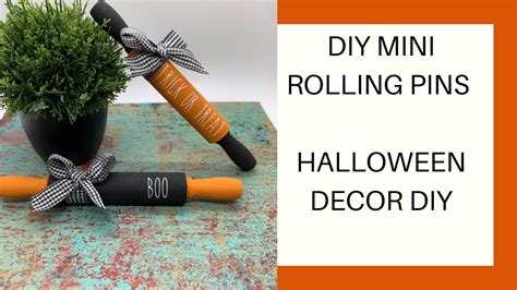 Mini Rolling Pins Diy Farmhouse Decor Diy Halloween Decor Diy How