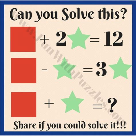 Best Maths Puzzles With Answers