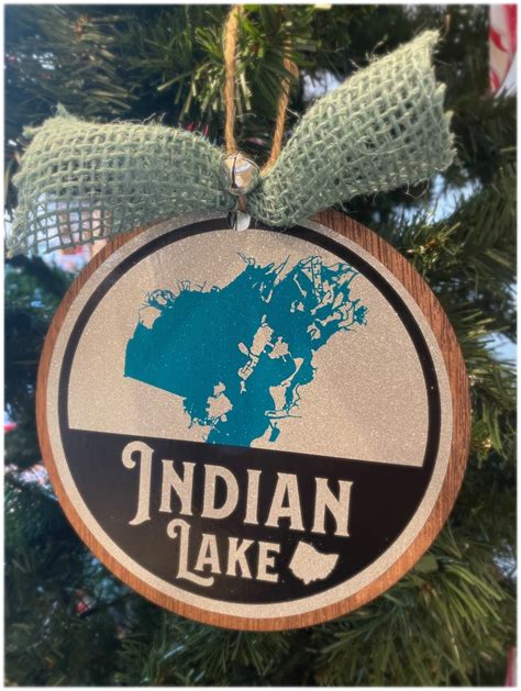 Custom Lake Ornament Lake Ornaments Round Lake Ornaments Etsy