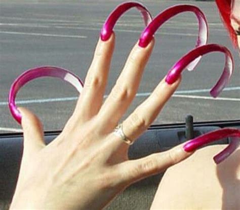 long fingernails curved nails exotic nails make me up toe nails beautiful nails you nailed