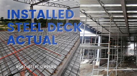 Four Days Installation Of Steel Deck Including Rebars And Support By