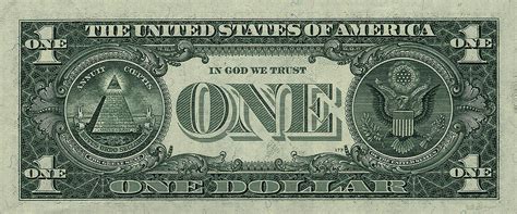 One U S Dollar Bill Reverse Digital Art By Serge Averbukh Pixels