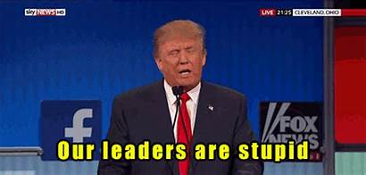 Trump Donald Leaders Gifs Animated Fox Stupid