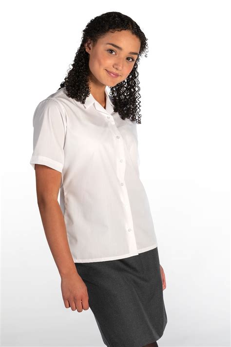 Buy Trutex Girls White Fitted Short Sleeve School Shirts 2 Pack From The Next Uk Online Shop