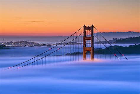 Low Fog Golden Gate Bridge Photograph By David Yu Fine Art America
