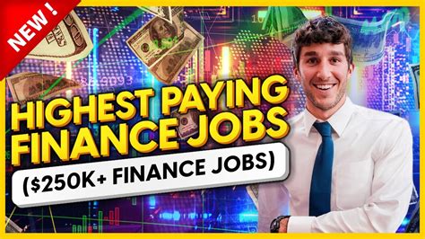 Highest Paying Finance Jobs 250k Career Paths In Finance Youtube