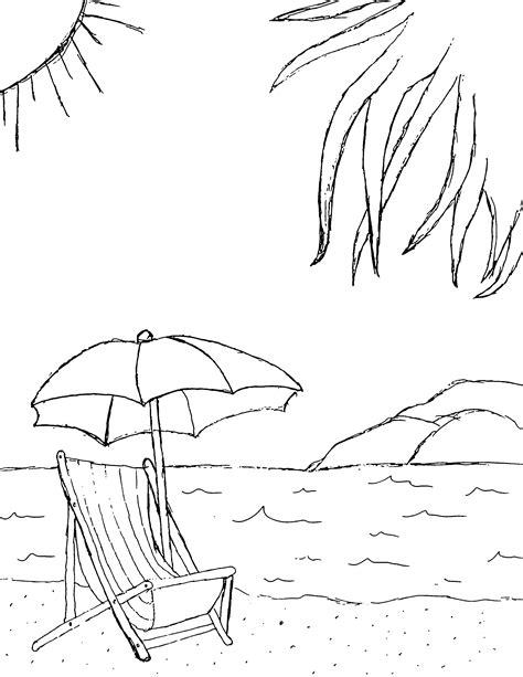 Heavenly View Of The Beach Beach Coloring Pages Magic Fingers Coloring