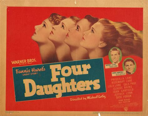 Four Daughters 1938 Priscilla Lane Lobby Cards John Garfield