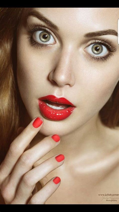 red lips cara hermosa rostros mujer pintura