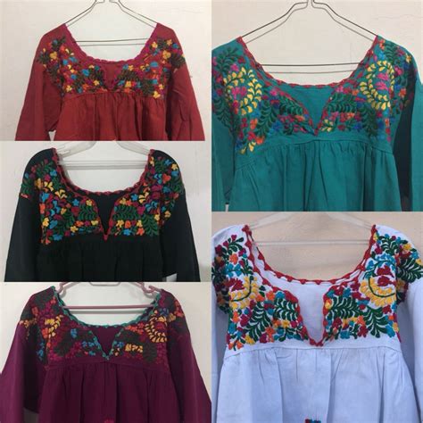 Blusa Bordada Mexicana Blusa Tradicional Blusa De Oaxaca 700 00 En Mercado Libre