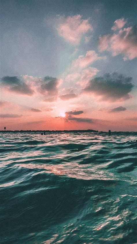 Download Ocean Sunset Iphone 6s Plus Wallpaper