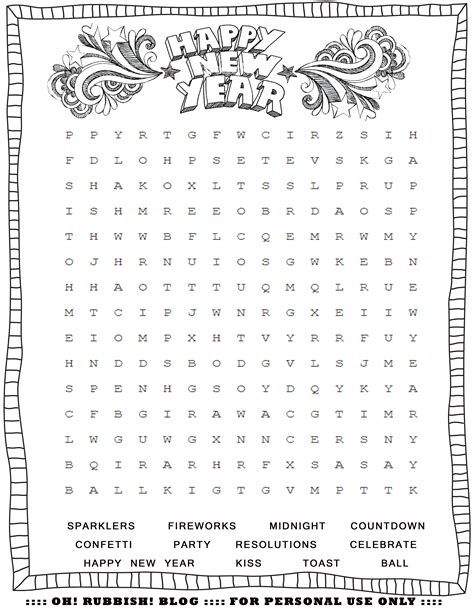 New Years Printable Activities Entertain Your Kids With 4 New