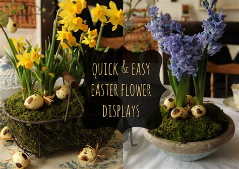 A Handmade Cottage Easter Spring Flower Table Display In 10 Minutes