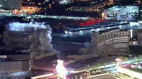 Iconic Las Vegas Hotel Demolished Bbc News