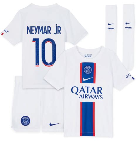 Neymar Jr Psg 2223 Third Kids Kit By Nike Soccerarmor