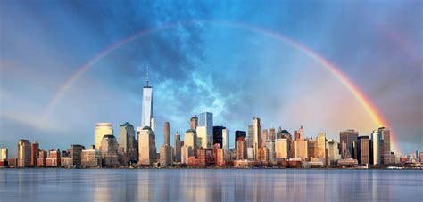New York City With Rainbow Downtown The Whelan Group