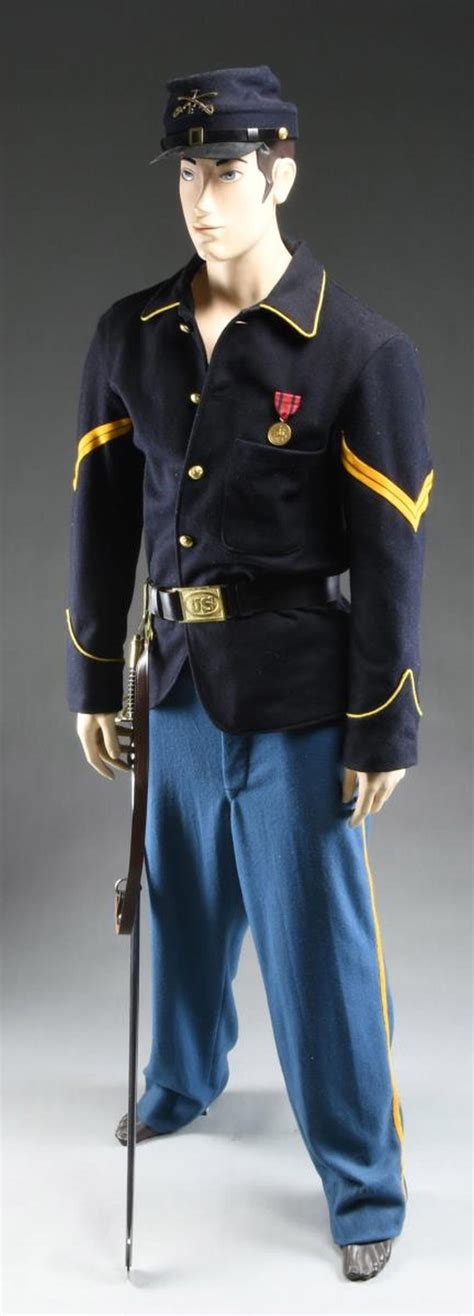 Sold At Auction Reproduction Indian War 7th Us Cavalry Uniform