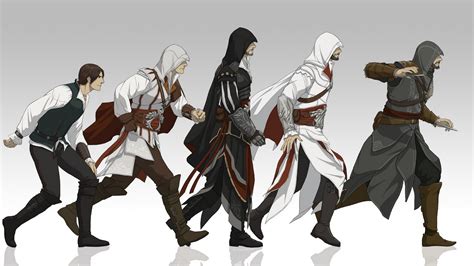 Hình Nền Hình Minh Họa Trò Chơi điện Tử Anime Assassins Creed