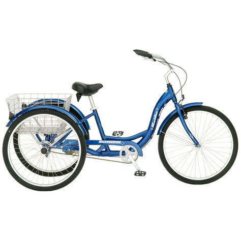 schwinn adult meridian 26 3 wheel bike blue