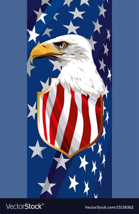 National Symbol Of The Usa Royalty Free Vector Image