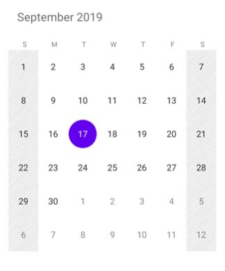 Restrict Dates From Selection in Xamarin Calendar control | Syncfusion