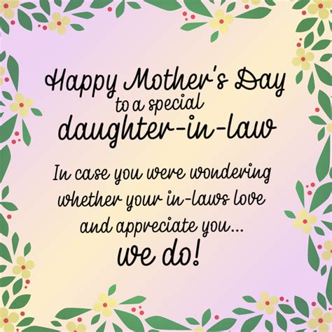 33 Nice Mother S Day Messages For Your Daughter In Law