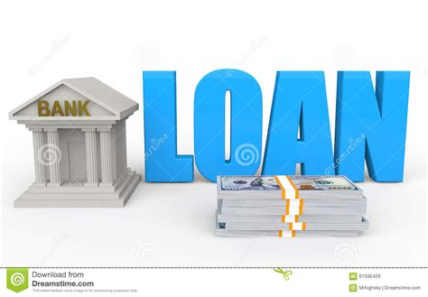 3d Bank And Loan Concept Stock Illustration Illustration Of Financial