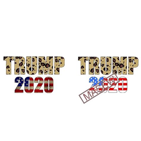 Trump 2020 Leopard American Flag Design Election 2020 Distressed