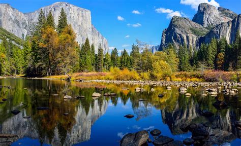 Yosemite National Park Sierra Nevada Mountain Lake River