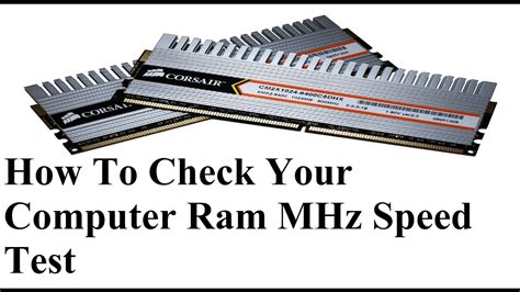 It is quite easy to find out the amount of ram in your computer. Ram-How To Check Your Computer Ram MHz Speed Test - YouTube