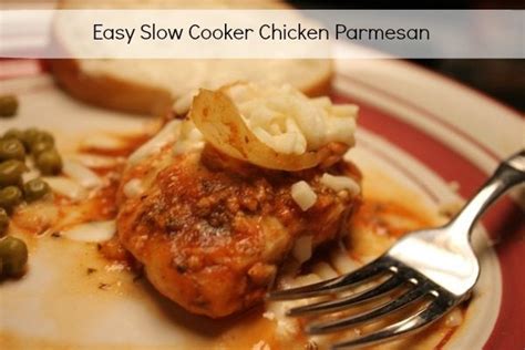 Super Easy Slow Cooker Chicken Parmesan Recipe Sidetracked Sarah