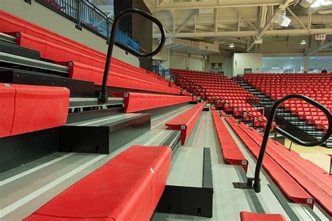 Telescopic Bleachers With Infinity Seat Modules From Irwin Seating