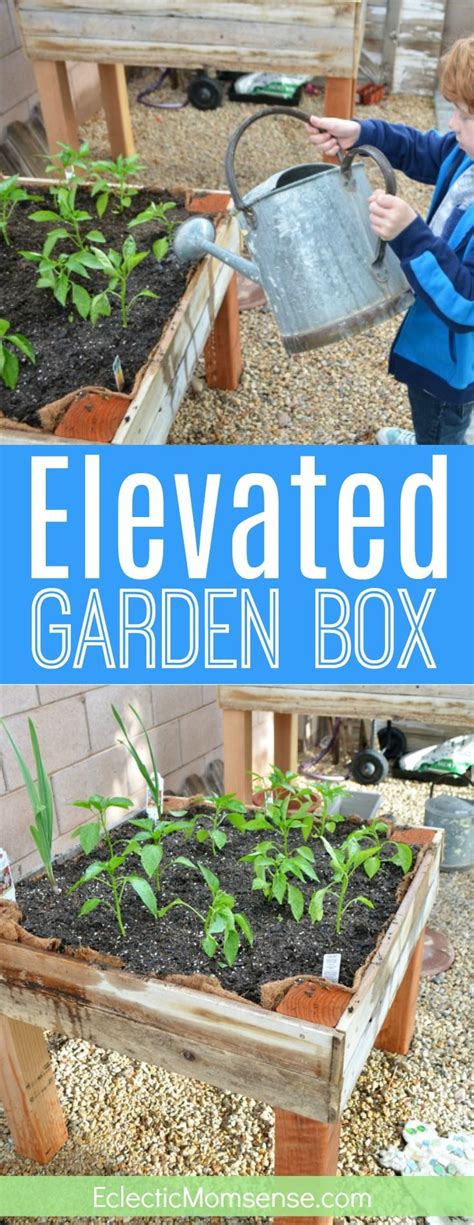 Elevated Garden Box For Kids In 2020 Elevated Gardening Garden Boxes