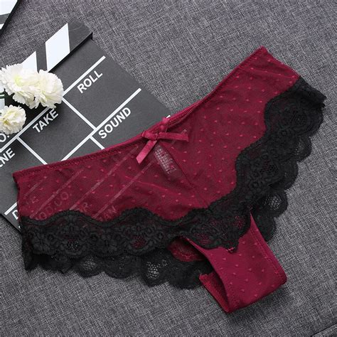 PCS Comfortable Breathable Panty Low Rise Knickers Hollow Soft Briefs Ultra Thin Underwear Lace