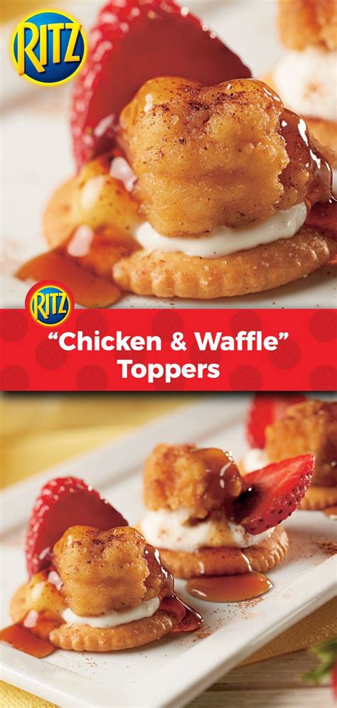 Ritz Chicken And Waffle Toppers Ritz Chicken Chicken And Waffles