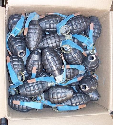 Us M61 Fragmentation Grenade Vietnam Inert Ordnet