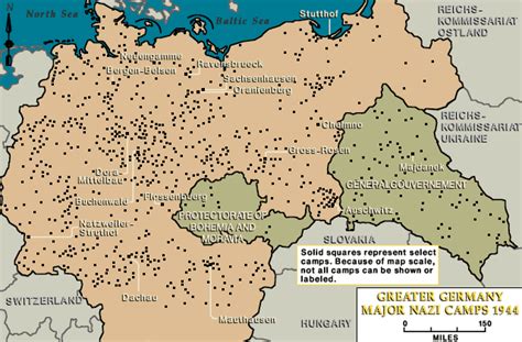 Major Nazi Camps In Greater Germany 1944