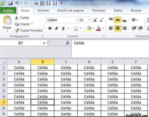 🥇 【 Trabajar Con Celdas Excel 2010 Básico