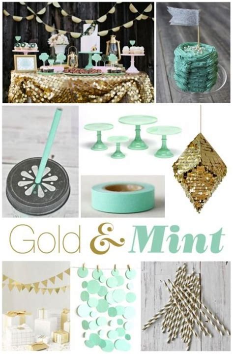 73 Best Mint And Gold Wedding Images On Pinterest Wedding