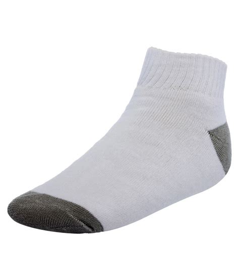 Ultimate White Cotton Ankle Length Socks For Women 5 Pair Pack Buy