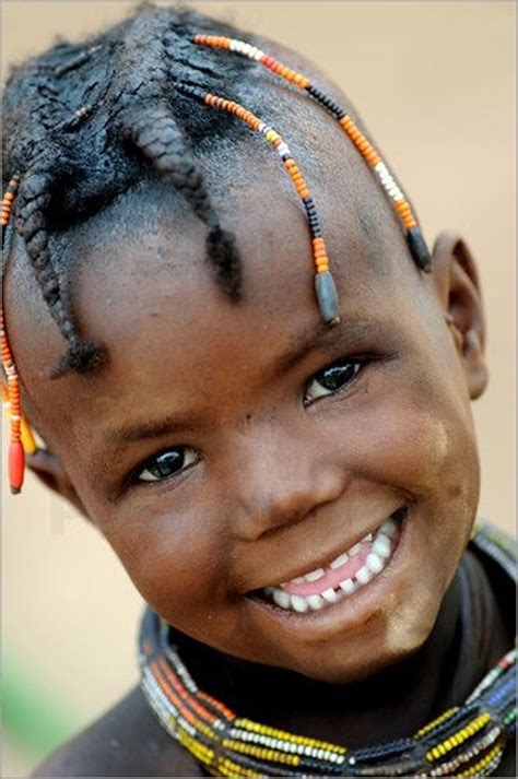 Himba Smile Namibia Children Of The World Himba Girl Beautiful