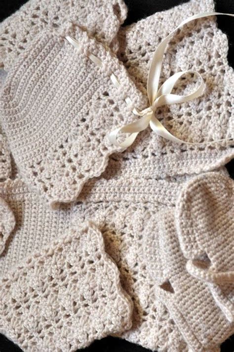 Free Crochet Baby Layette Set Patterns Simple Newborn